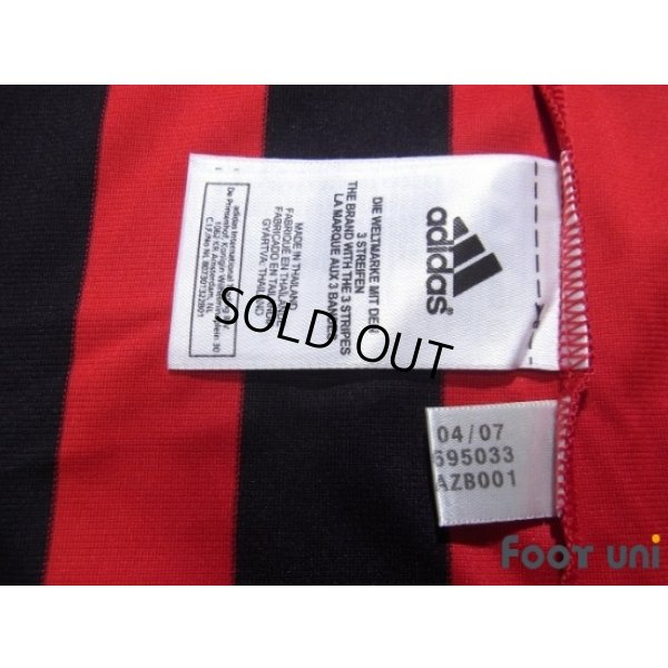 Photo7: AC Milan 2007-2008 Home Match Issue Long Sleeve Shirt #3 Maldini