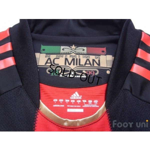 Photo5: AC Milan 2010-2011 Home Match Issue Long Sleeve Shirt #70 Robinho