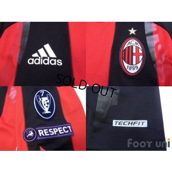 Photo7: AC Milan 2010-2011 Home Match Issue Long Sleeve Shirt #70 Robinho