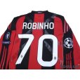 Photo4: AC Milan 2010-2011 Home Match Issue Long Sleeve Shirt #70 Robinho