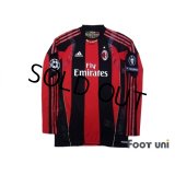 AC Milan 2010-2011 Home Match Issue Long Sleeve Shirt #70 Robinho