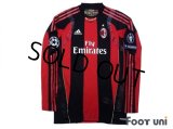 AC Milan 2010-2011 Home Match Issue Long Sleeve Shirt #70 Robinho