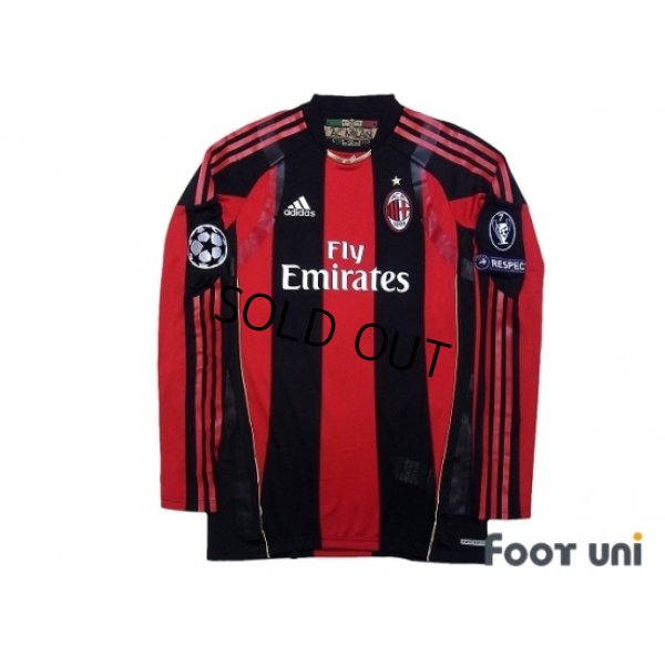 Photo1: AC Milan 2010-2011 Home Match Issue Long Sleeve Shirt #70 Robinho