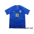 Photo1: Brazil 2018 Away Shirt #10 Neymar Jr w/tags (1)