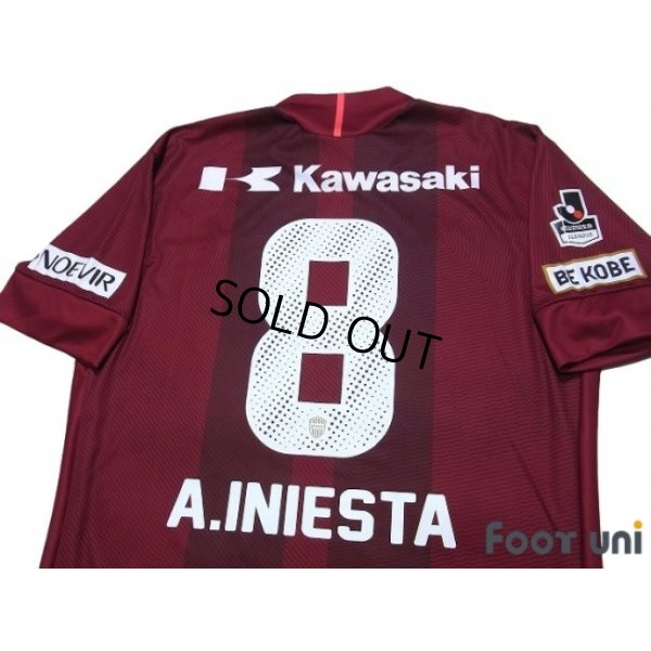 Photo4: Vissel Kobe 2018 Home Shirt #8 A.Iniesta w/tags