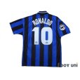 Photo2: Inter Milan 1997-1998 Home Shirt #10 Ronaldo Lega Calcio Patch/Badge (2)