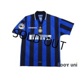 Inter Milan 1997-1998 Home Shirt #10 Ronaldo Lega Calcio Patch/Badge