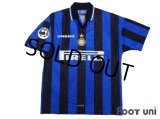 Inter Milan 1997-1998 Home Shirt #10 Ronaldo Lega Calcio Patch/Badge