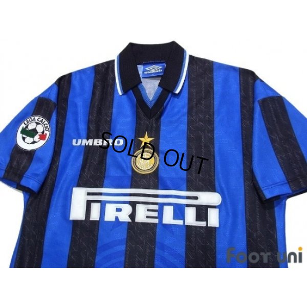 Photo3: Inter Milan 1997-1998 Home Shirt #10 Ronaldo Lega Calcio Patch/Badge