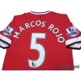 Photo4: Manchester United 2014-2015 Home Shirt #5 Marcos Rojo BARCLAYS PREMIER LEAGUE Patch/Badge