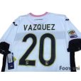 Photo4: Palermo 2013-2014 Away Shirt #20 Vazquez Serie A Tim Patch/Badge w/tags (4)