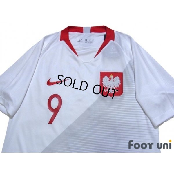 Photo3: Poland 2018 Home Shirt #9 Lewandowski w/tags