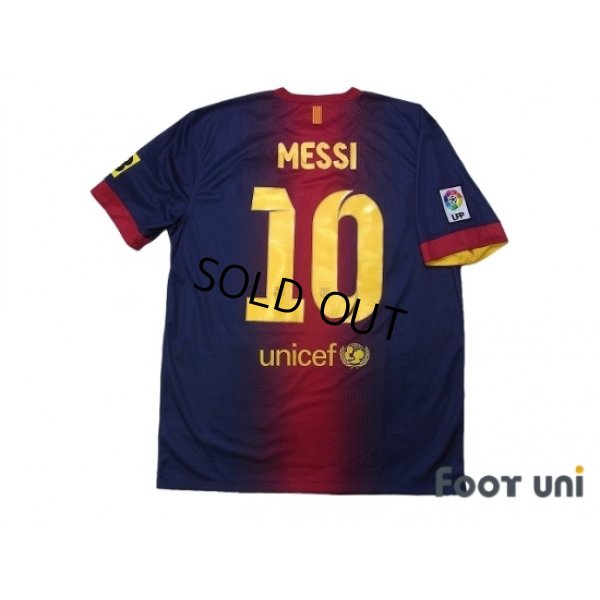 Photo2: FC Barcelona 2012-2013 Home Shirt and Shorts Set #10 Messi LFP Patch/Badge TV3 Patch/Badge