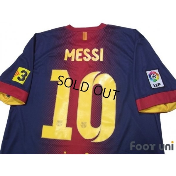 Photo4: FC Barcelona 2012-2013 Home Shirt and Shorts Set #10 Messi LFP Patch/Badge TV3 Patch/Badge
