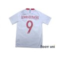 Photo2: Poland 2018 Home Shirt #9 Lewandowski w/tags (2)