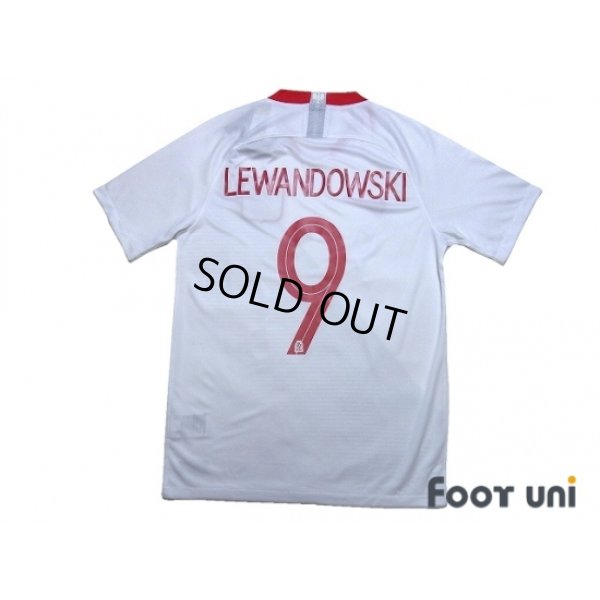 Photo2: Poland 2018 Home Shirt #9 Lewandowski w/tags