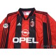 Photo3: AC Milan 1998-1999 Home Long Sleeve Shirt #3 Maldini Lega Calcio Patch/Badge (3)