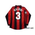 Photo2: AC Milan 1998-1999 Home Long Sleeve Shirt #3 Maldini Lega Calcio Patch/Badge (2)