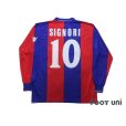 Photo2: Bologna 2002-2003 Home Long Sleeve Shirt #10 Signori (2)