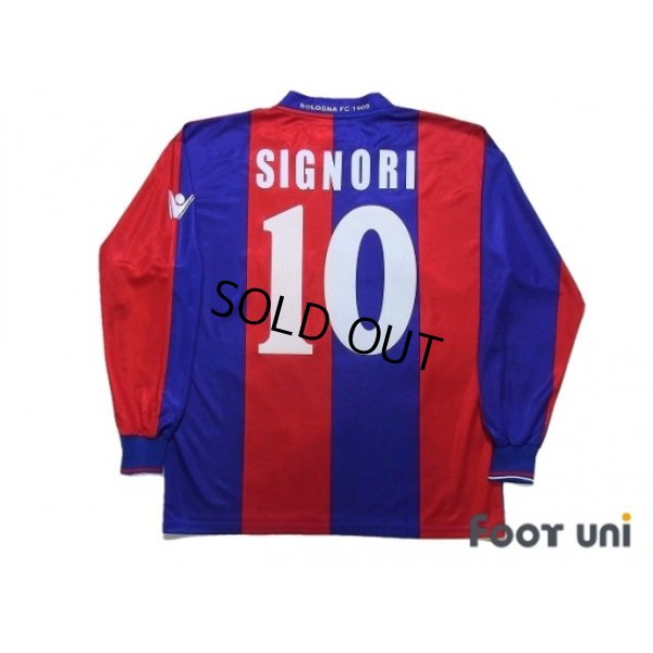 Photo2: Bologna 2002-2003 Home Long Sleeve Shirt #10 Signori