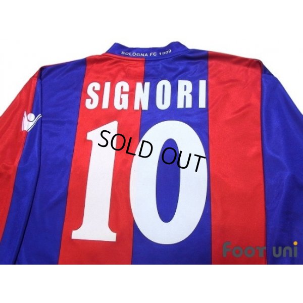 Photo4: Bologna 2002-2003 Home Long Sleeve Shirt #10 Signori