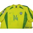 Photo3: Brazil 2003 Home Match Issue Shirt #14 FIFA World Cup Germany 2003 Qualifying Patch/Badge