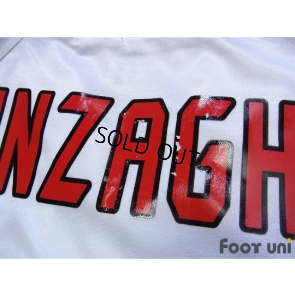 Photo7: AC Milan 2004-2005 Away Match Issue Long Sleeve Shirt #9 Inzaghi Champions League Patch/Badge