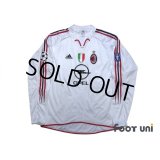 AC Milan 2004-2005 Away Match Issue Long Sleeve Shirt #9 Inzaghi Champions League Patch/Badge