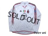 AC Milan 2004-2005 Away Match Issue Long Sleeve Shirt #9 Inzaghi Champions League Patch/Badge