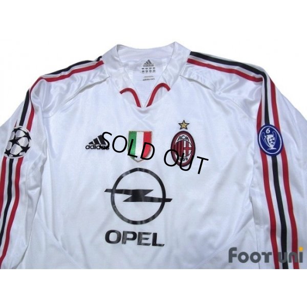 Photo3: AC Milan 2004-2005 Away Match Issue Long Sleeve Shirt #9 Inzaghi Champions League Patch/Badge