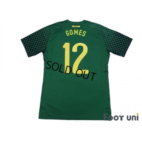 Photo2: Brazil 2010 GK Player Shirt #12 Gomes