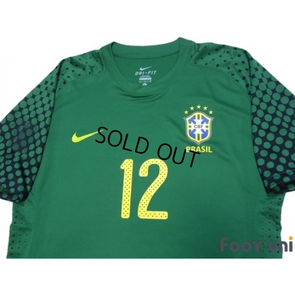 Photo3: Brazil 2010 GK Player Shirt #12 Gomes