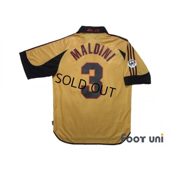 Photo2: AC Milan 1999-2000 4th Shirt #3 Maldini Lega Calcio Patch/Badge