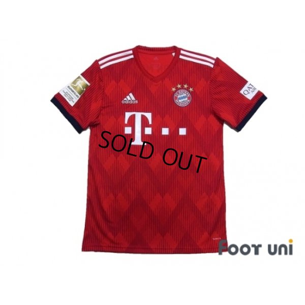 Photo1: Bayern Munchen 2018-2019 Home Shirt #11 James Rodriguez Bundesliga Patch/Badge