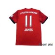 Photo2: Bayern Munchen 2018-2019 Home Shirt #11 James Rodriguez Bundesliga Patch/Badge (2)