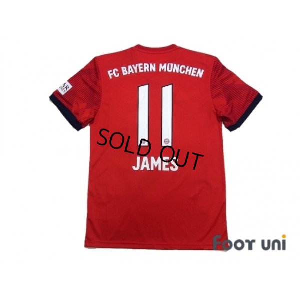 Photo2: Bayern Munchen 2018-2019 Home Shirt #11 James Rodriguez Bundesliga Patch/Badge