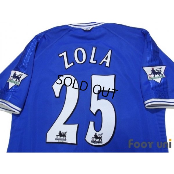 Photo4: Chelsea 1999-2001 Home Shirt #25 Zola The F.A. Premier League Patch/Badge