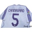 Photo4: Real Madrid 2007-2008 Home Shirt #5 Cannavaro LFP Patch/Badg