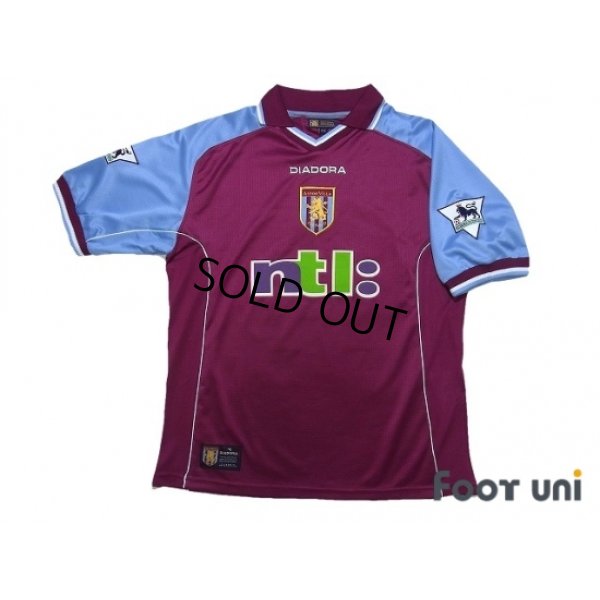 Photo1: Aston Villa 2000-2001 Home Shirt #14 Ginola