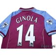 Photo4: Aston Villa 2000-2001 Home Shirt #14 Ginola (4)