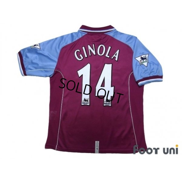 Photo2: Aston Villa 2000-2001 Home Shirt #14 Ginola