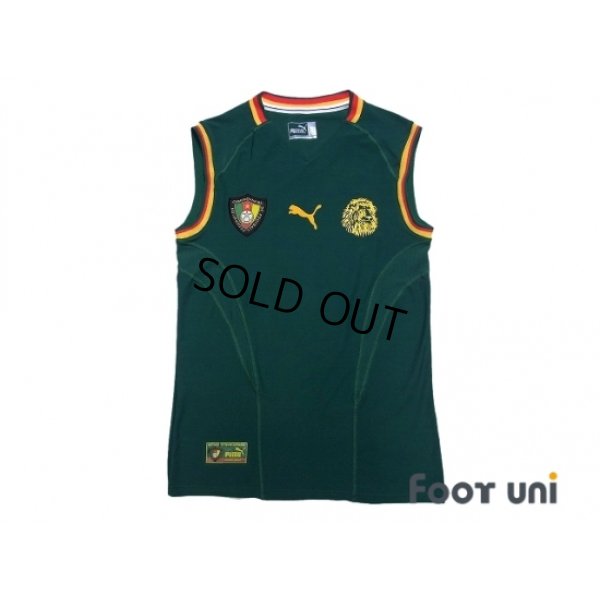 Photo1: Cameroon 2002 Home Authentic Sleeveless Shirt