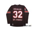 Photo2: FC St. Pauli 2012-2013 Home Long Sleeve Shirt #32 Buchler Bundesliga Patch/Badge (2)