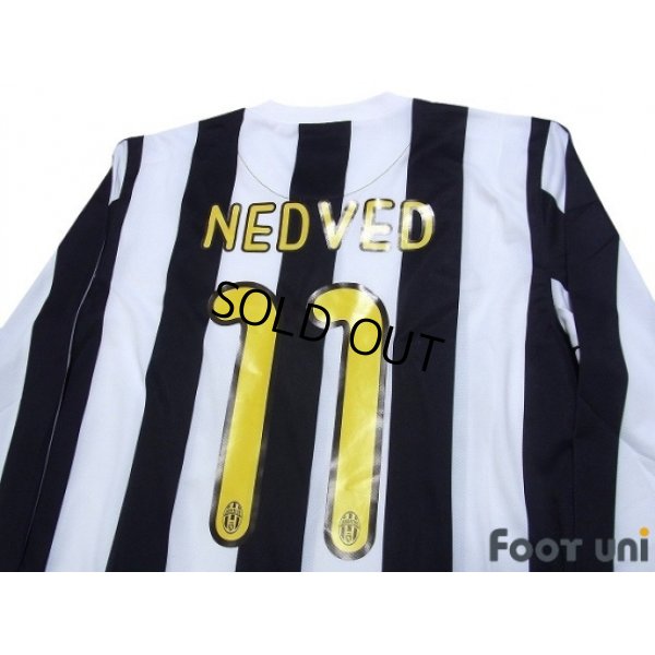 Photo4: Juventus 2009-2010 Home Long Sleeve Shirt #11 Nedved