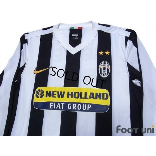 Photo2: Juventus 2009-2010 Home Long Sleeve Shirt #11 Nedved