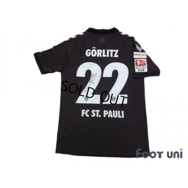 Photo2: FC St.Pauli 2014-2015 Home Shirt #22 Görlitz Bundesliga Patch/Badge Hermes Patch/Badge DISKRIMINIERUNG Patch/Badge