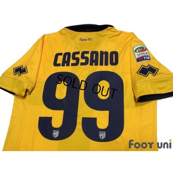 Photo4: Parma 2014-2015 3rd Shirt #99 Cassano Serie A Tim Patch/Badge