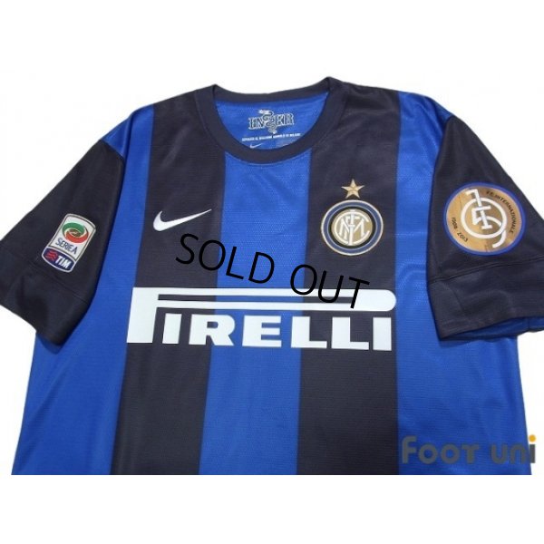 Photo3: Inter Milan 2012-2013 Home Shirt #99 Cassano Serie A Tim Patch/Badge