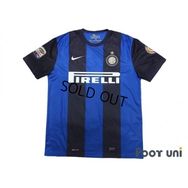 Photo1: Inter Milan 2012-2013 Home Shirt #99 Cassano Serie A Tim Patch/Badge