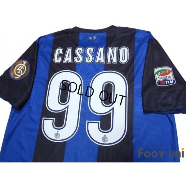Photo4: Inter Milan 2012-2013 Home Shirt #99 Cassano Serie A Tim Patch/Badge